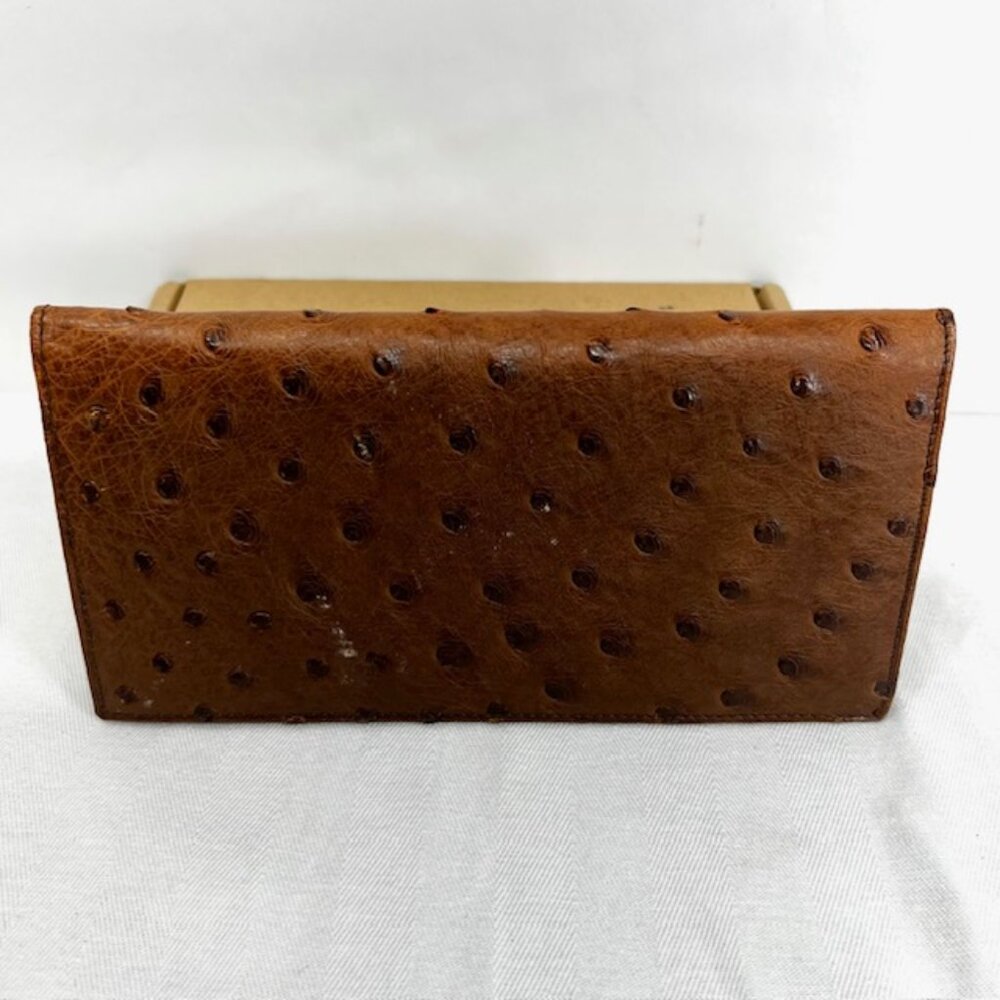 Vgt  ALOP  Milan Wallet made Italy  Ostritch Brown & Kate Spade N.Y. Burgendy 15 - Picture 7 of 15